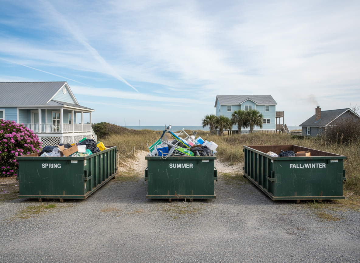 Seasonal Waste Volume Changes for Buxton Vacation Rentals